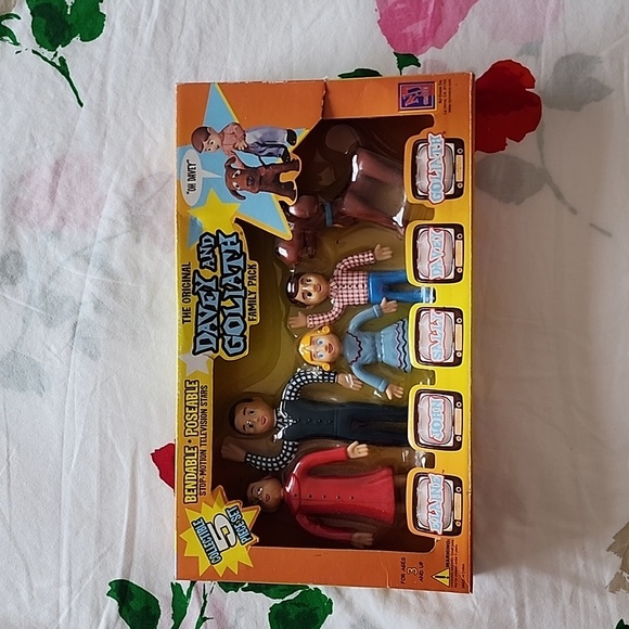 Other Vintage Collectible Davey And Goliath Doll Set Christian Toys